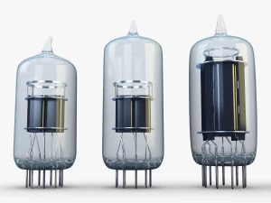 vacuum tubes set 3D Model