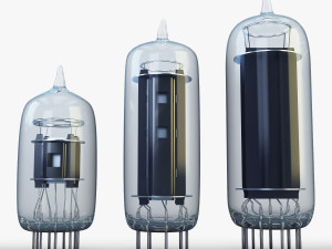 vacuum tubes set 3D 模型