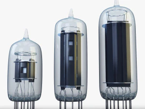 vacuum tubes set 3D Model