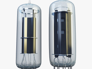 vacuum tubes set 3D 模型
