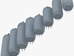 vacuum tubes set 3D Model