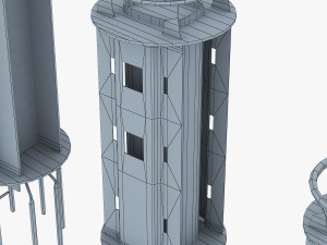 vacuum tubes set 3D 模型
