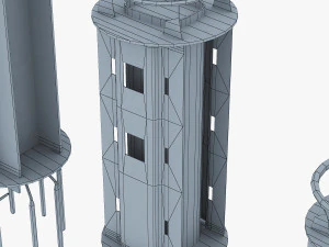 vacuum tubes set 3D Model