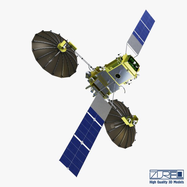 artificial satellite loutch 5v 3D Модель .c4d .max .obj .3ds .fbx .stl .blend 