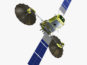 artificial satellite loutch 5v 3D Model