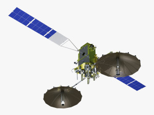 artificial satellite loutch 5v 3D Модель