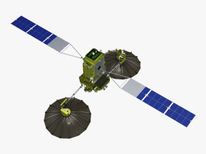 artificial satellite loutch 5v 3D Модель