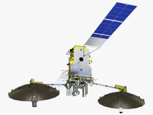 artificial satellite loutch 5v 3D Model