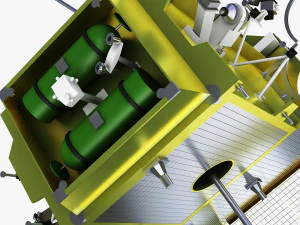 artificial satellite loutch 5v 3D Model