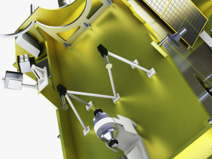 artificial satellite loutch 5v 3D Модель