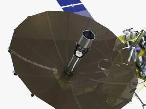 artificial satellite loutch 5v 3D Model