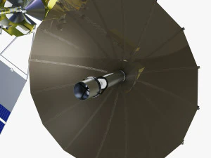 artificial satellite loutch 5v 3D Model