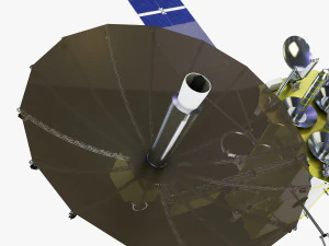 artificial satellite loutch 5v 3D Model