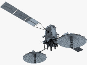 artificial satellite loutch 5v 3D Модель