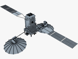 artificial satellite loutch 5v 3D Модель