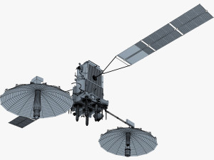 artificial satellite loutch 5v 3D Модель