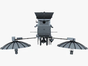 artificial satellite loutch 5v 3D Model