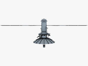 artificial satellite loutch 5v 3D Model