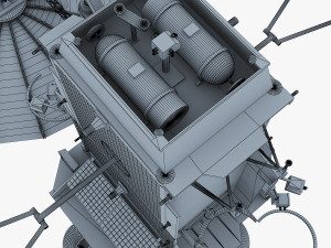 artificial satellite loutch 5v 3D Модель