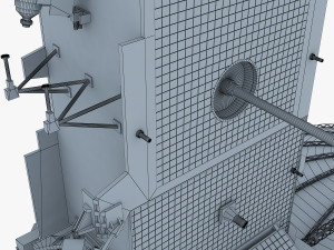 artificial satellite loutch 5v 3D Модель