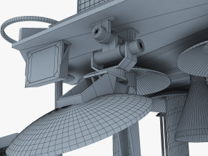 artificial satellite loutch 5v 3D Модель