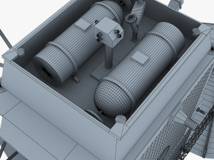 artificial satellite loutch 5v 3D Модель