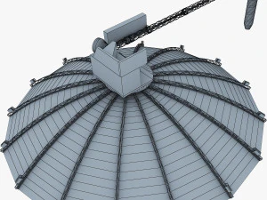 artificial satellite loutch 5v 3D Model