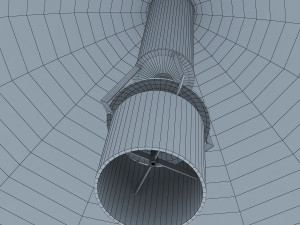 artificial satellite loutch 5v 3D Модель