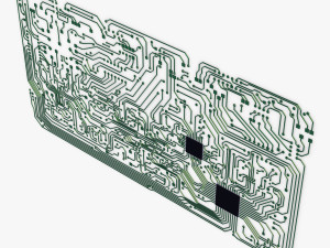 electronic circuit v 2 3D 模型