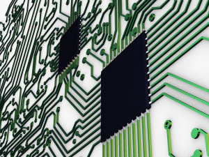 electronic circuit v 2 3D Model