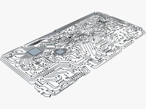 electronic circuit v 2 3D Model