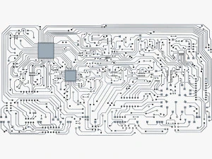 electronic circuit v 2 3D Model