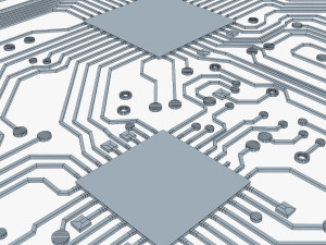 electronic circuit v 2 3D 模型