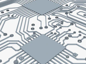 electronic circuit v 2 3D Model