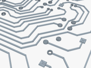 electronic circuit v 2 3D 模型