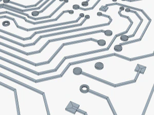 electronic circuit v 2 3D Model