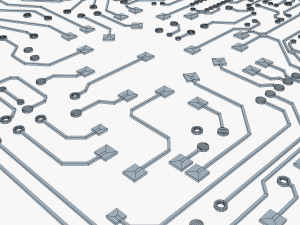 electronic circuit v 2 3D 模型