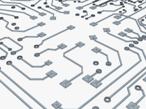 electronic circuit v 2 3D Model
