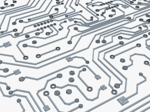 electronic circuit v 2 3D 模型