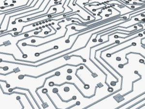 electronic circuit v 2 3D Model