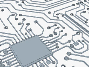 electronic circuit v 2 3D Model