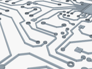 electronic circuit v 2 3D 模型