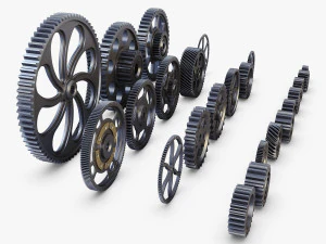 conjunto de engrenagens v 1 Modelo 3D