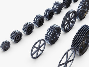 gears set v 1 3D Model