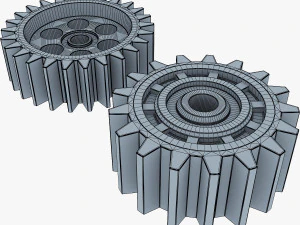 conjunto de engrenagens v 1 Modelo 3D