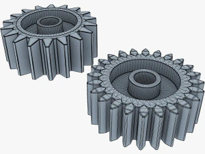 conjunto de engrenagens v 1 Modelo 3D