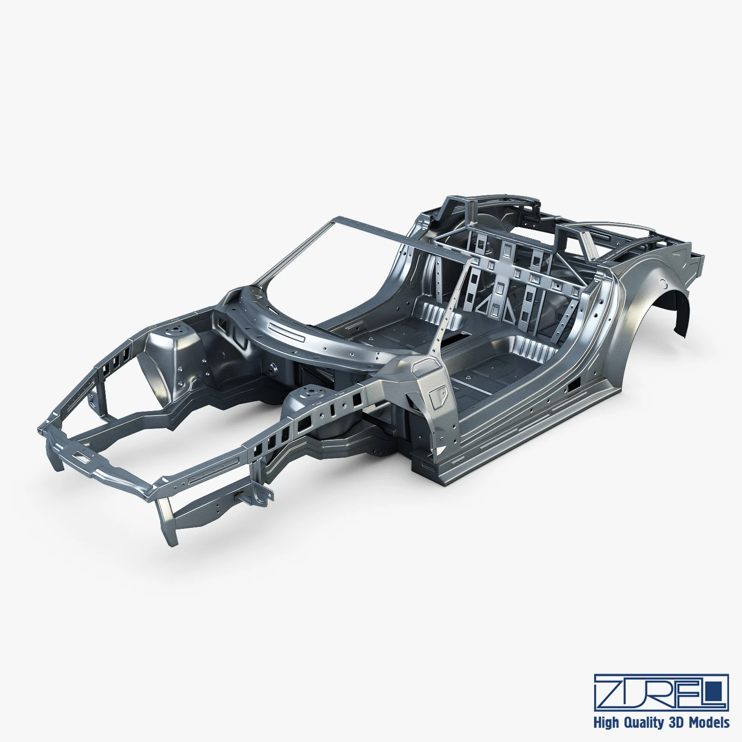 car frame v 1 3D Model .c4d .max .obj .3ds .fbx .stl .blend 
