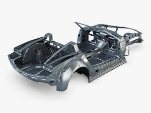 car frame v 1 Model 3D