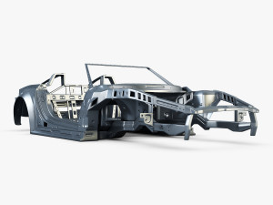 car frame v 1 Model 3D