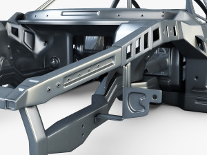 car frame v 1 Model 3D